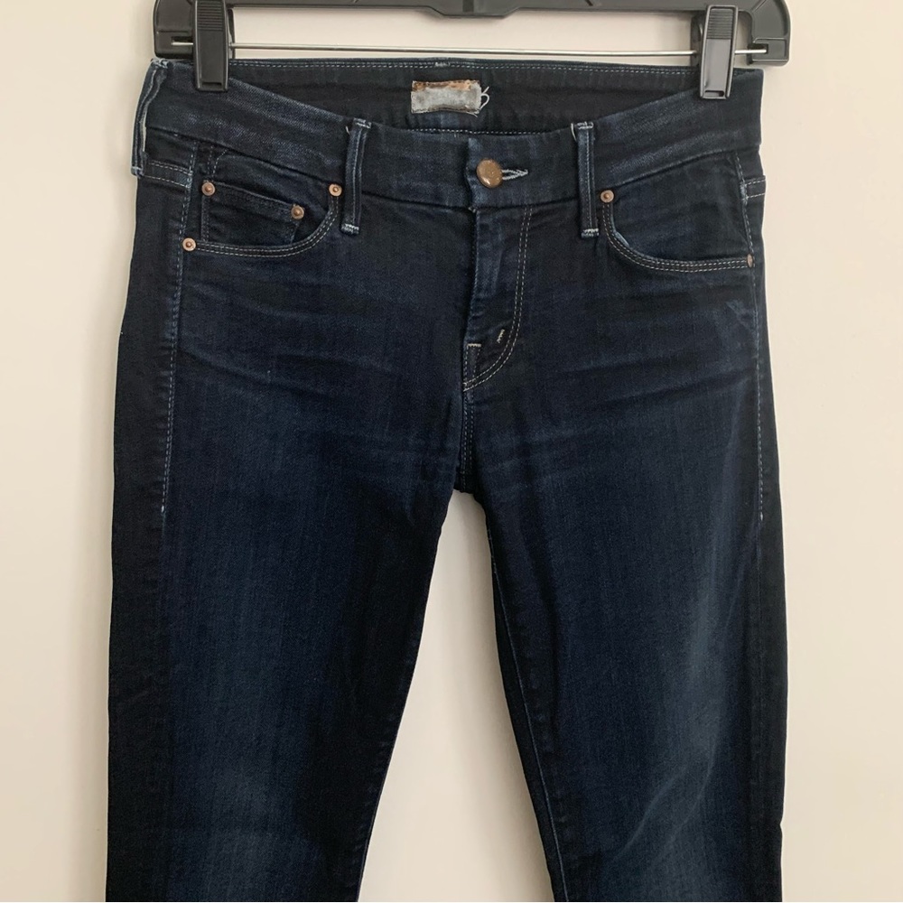 Mother The Looker Crop Coffee, Tea or Me Wash Jeans Size 25 - Picture 5 of 11